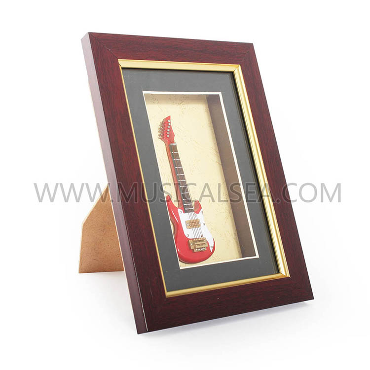 mini electric guitar decorative photo frame